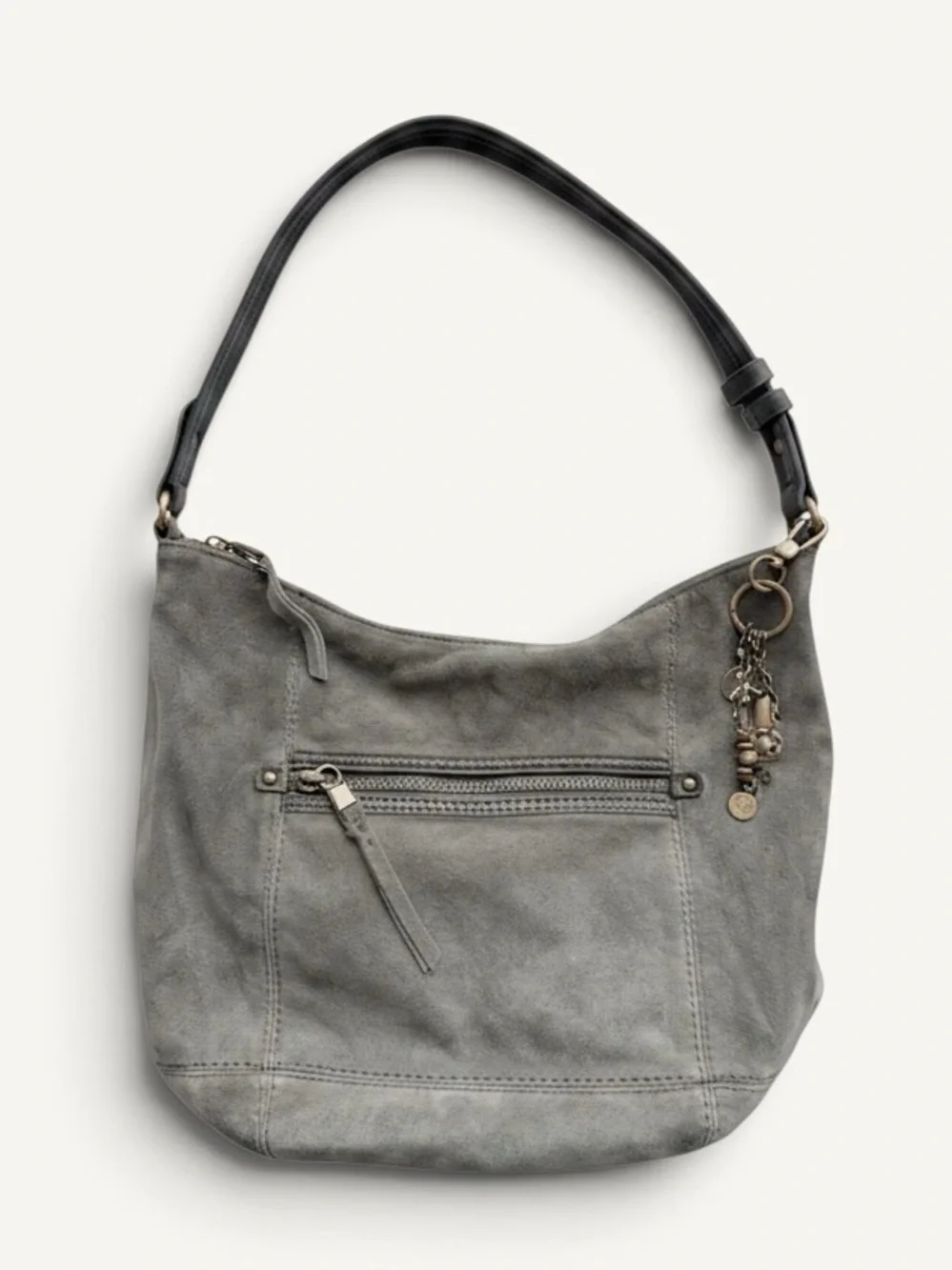 The Sak Sequoia Green Suede Leather Hobo Shoulder Bag NWOT